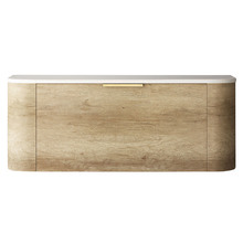 Bondi Wall Hung Single Vanity with Pure White Countertop